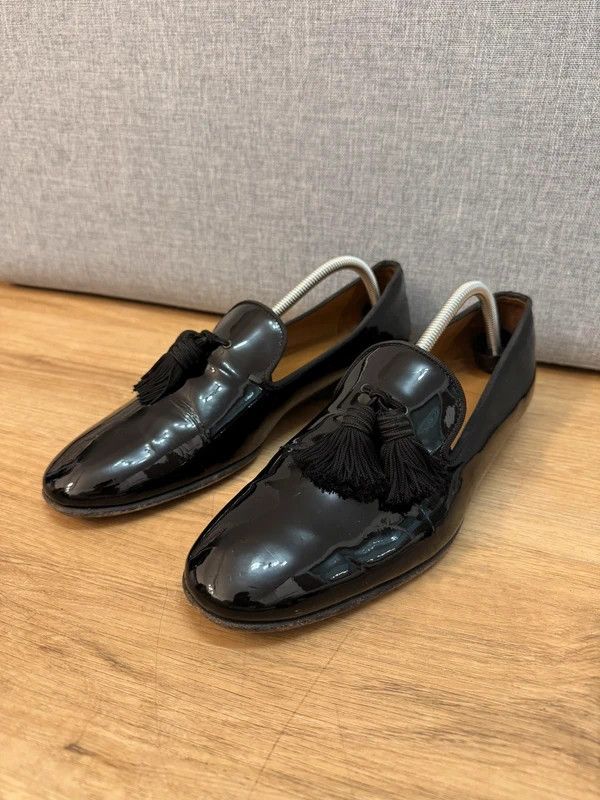 Other Superglamourous Patent Leather Loafers Tassels Italy 42 Size US 9 / EU 42 - 4 Thumbnail