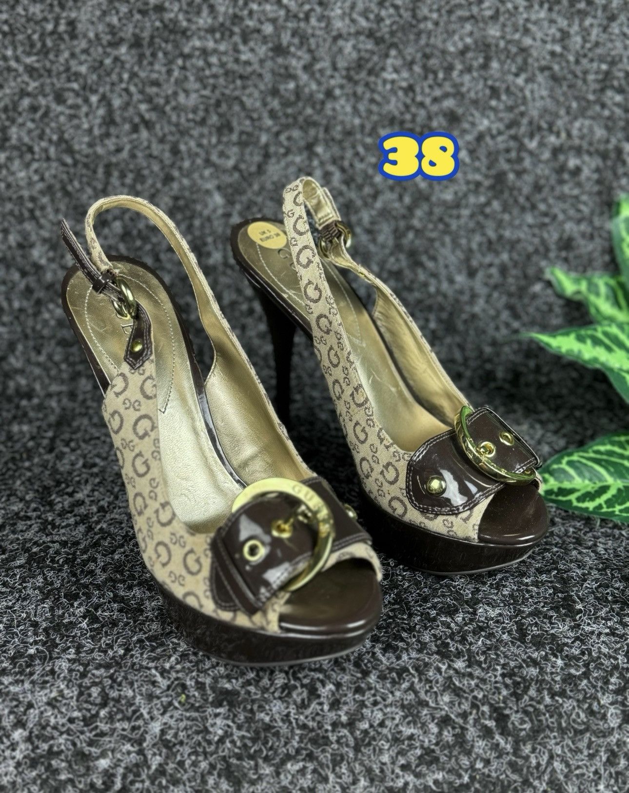 Guess Guess Women's Monogamous Heeled Sandals Size US 7.5 / IT 37.5 - 10 Thumbnail