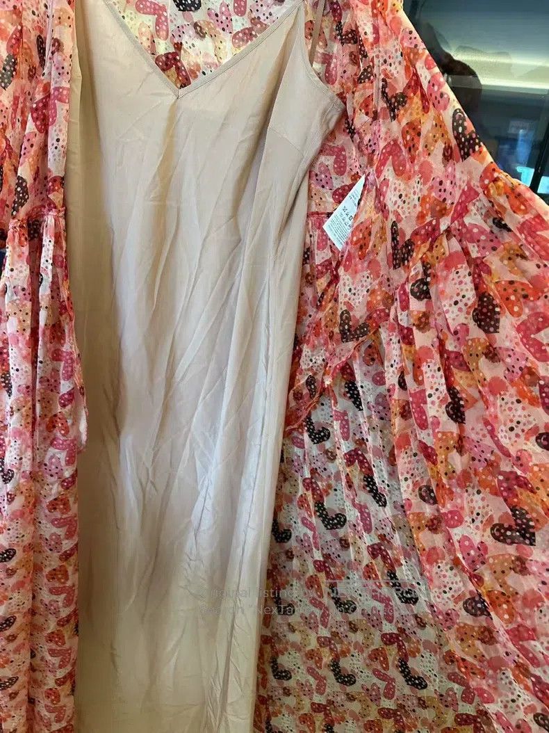 Valentino Valentino Printed silk long-sleeved dress Size S / US 4 / IT 40 - 6 Thumbnail