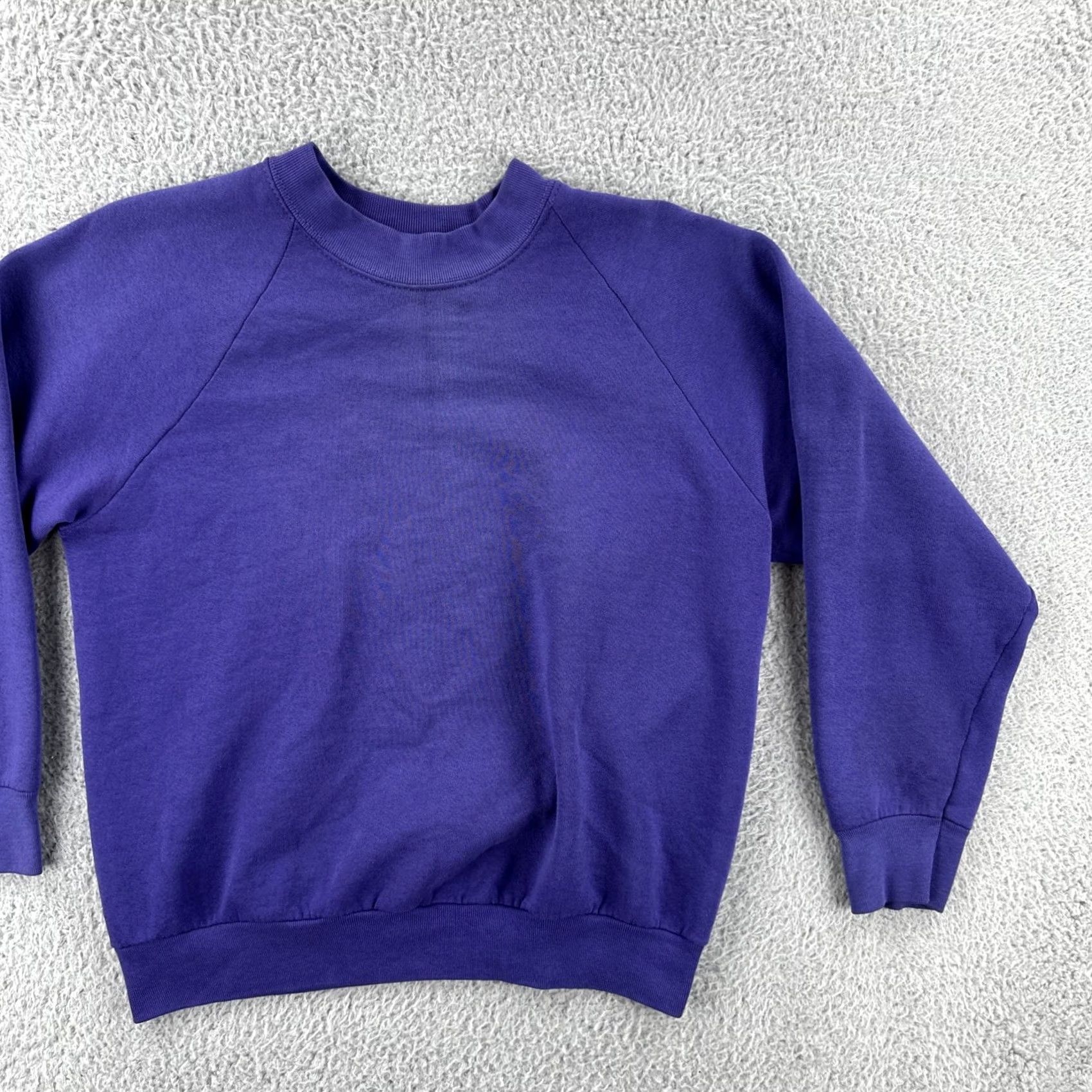Fruit Of The Loom VINTAGE Fruit Of The Loom Purple Raglan Sweatshirt Womens M USA 90s Size M / US 6-8 / IT 42-44 - 2 Thumbnail