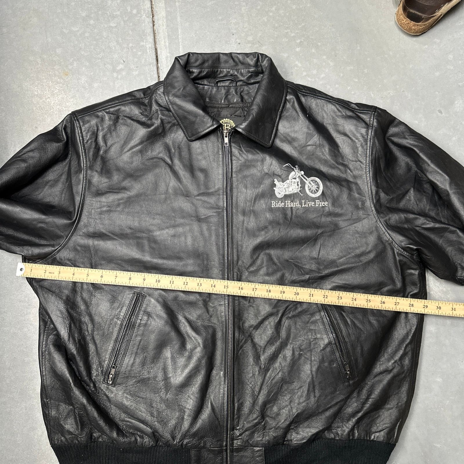 Other The Bradford Exchange Biker Leather Jacket Men XXL Ride Hard Size US XXL / EU 58 / 5 - 6 Thumbnail