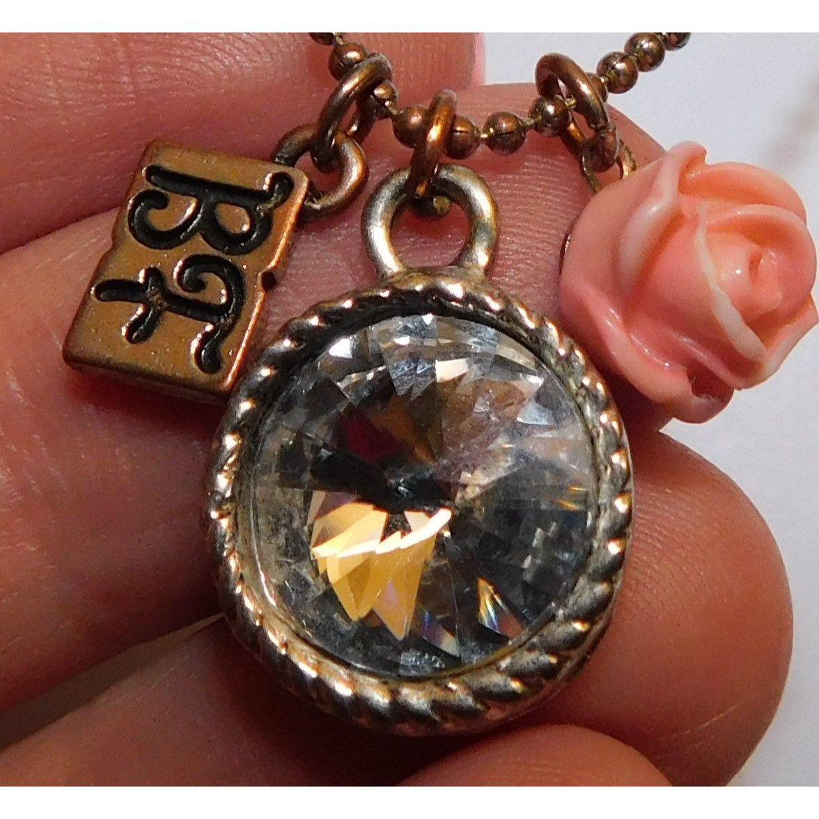 Other Pink Rose Best Friend Necklace Size ONE SIZE - 1 Thumbnail