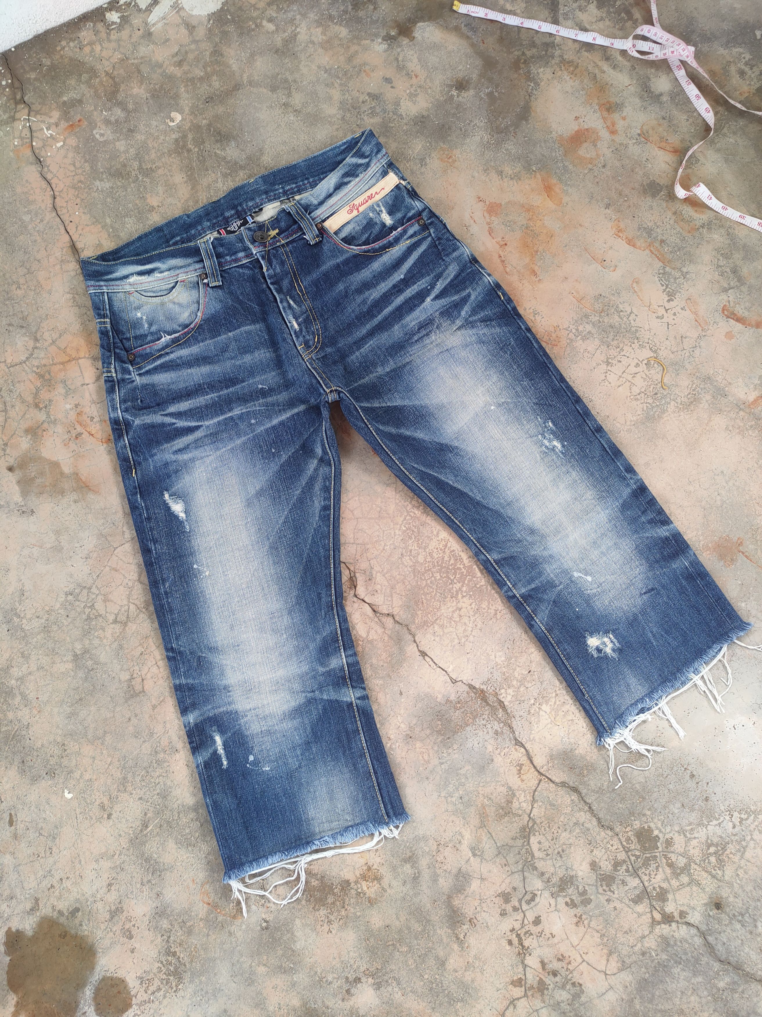 Jean × Vintage W34 VINTAGE JAPANESE FADED DISTRESSED JEAN PANTS Size US 34 / EU 50 - 2 Thumbnail