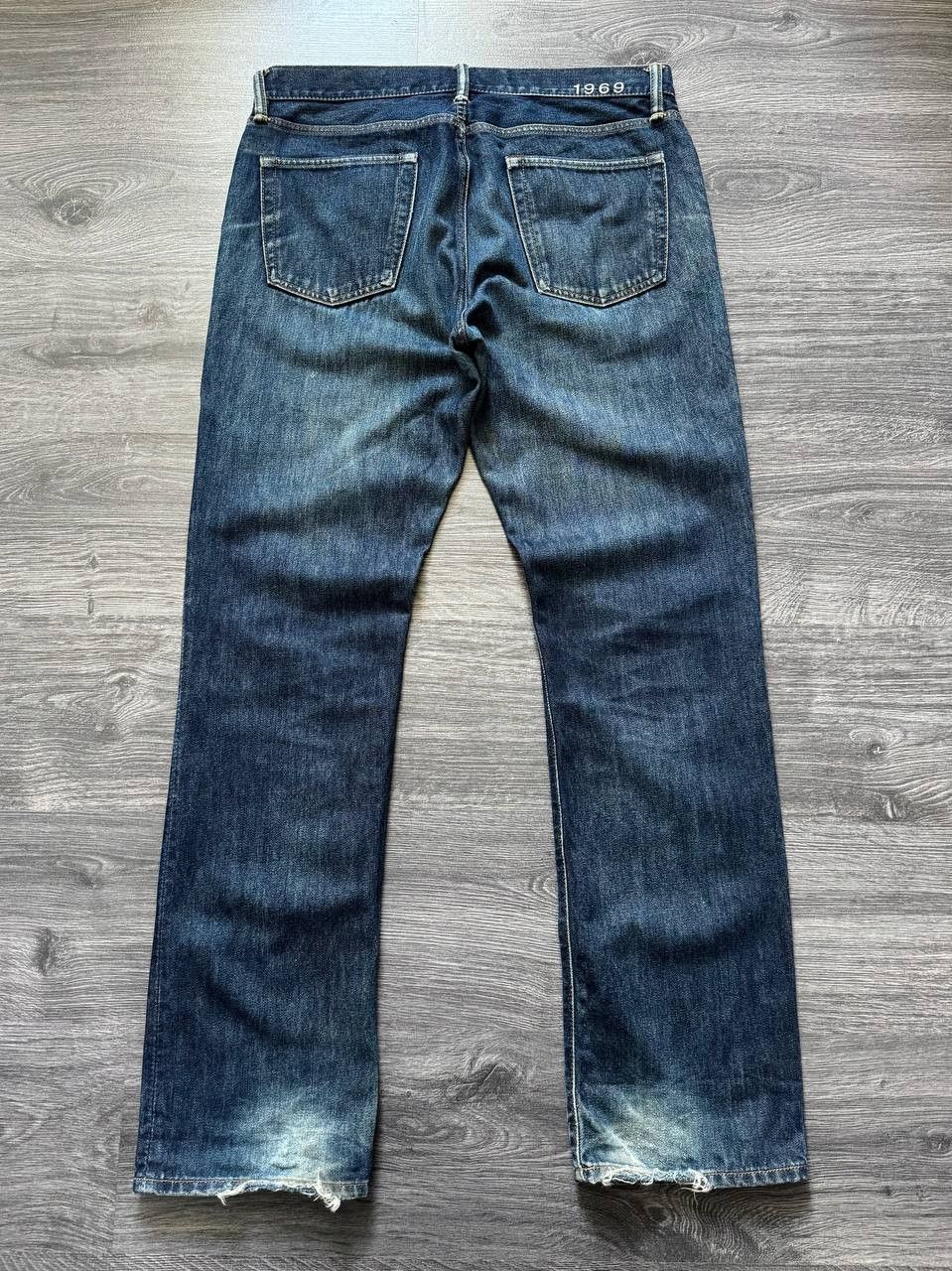 Gap Gap 1969 Distressed Washed Denim Jeans 33x32 Size US 34 / EU 50 - 4 Thumbnail
