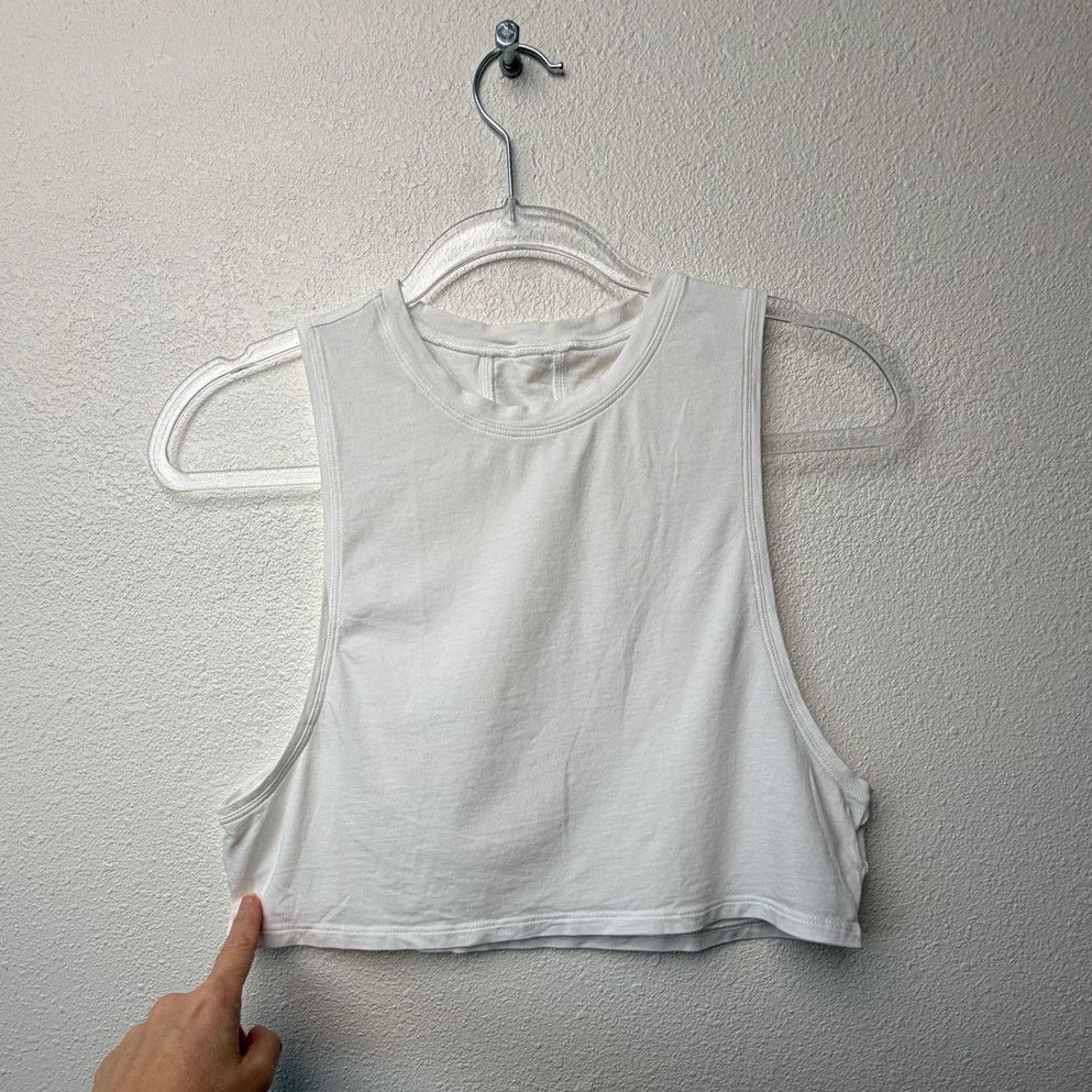 Lululemon Lululemon Muscle Love Crop Tank White Women 4 Size S / US 4 / IT 40 - 4 Thumbnail