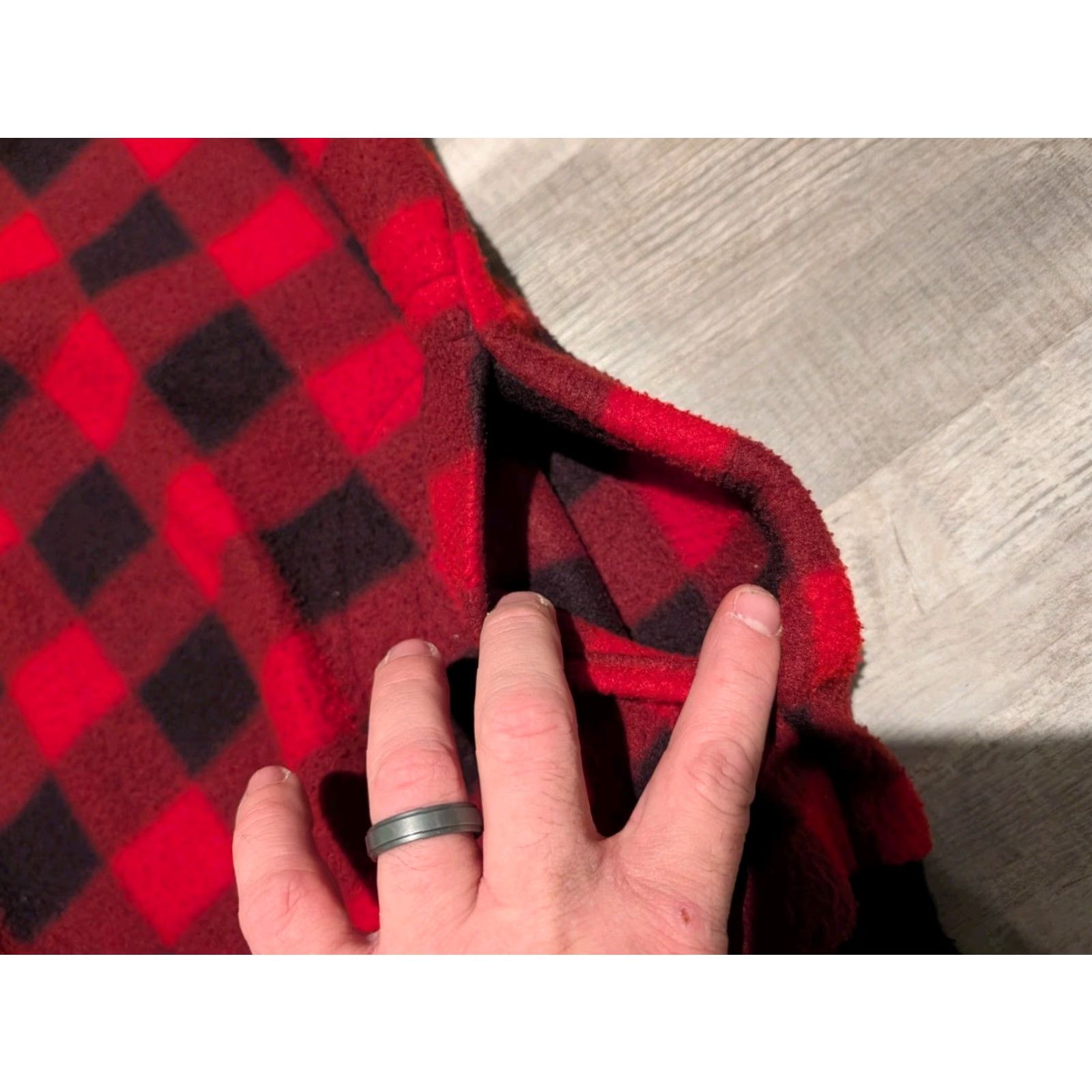 Vintage Vtg Stats Buffalo Plaid Women's 1/4 Zip Pullover Fleece Jacket Size Large Size L / US 10 / IT 46 - 6 Thumbnail