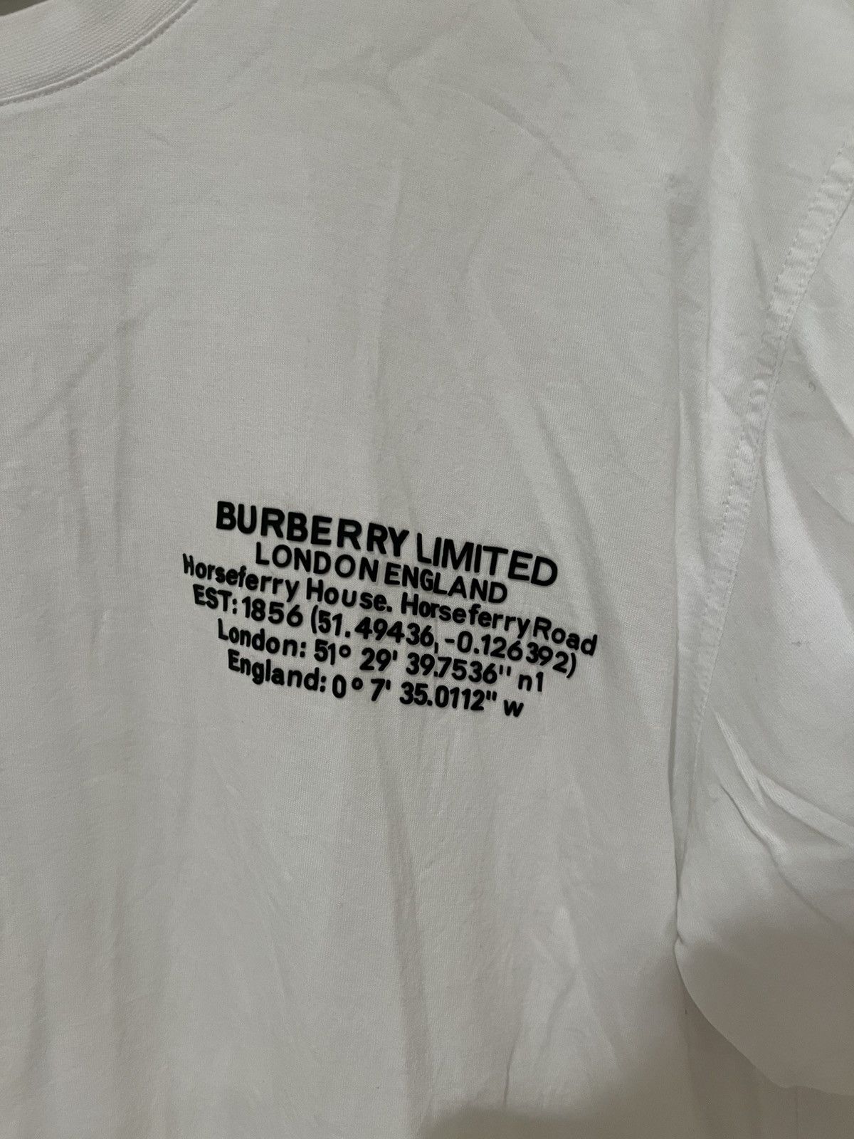 Burberry Burberry Location Print T-Shirt White Size US S / EU 44-46 / 1 - 2 Thumbnail