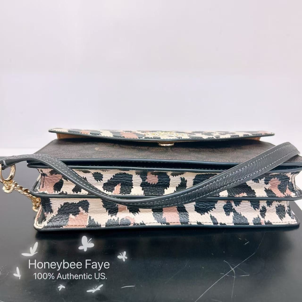 Coach Klare Envelope Crossbody Bag With Leopard Print CCD02 Size ONE SIZE - 3 Thumbnail