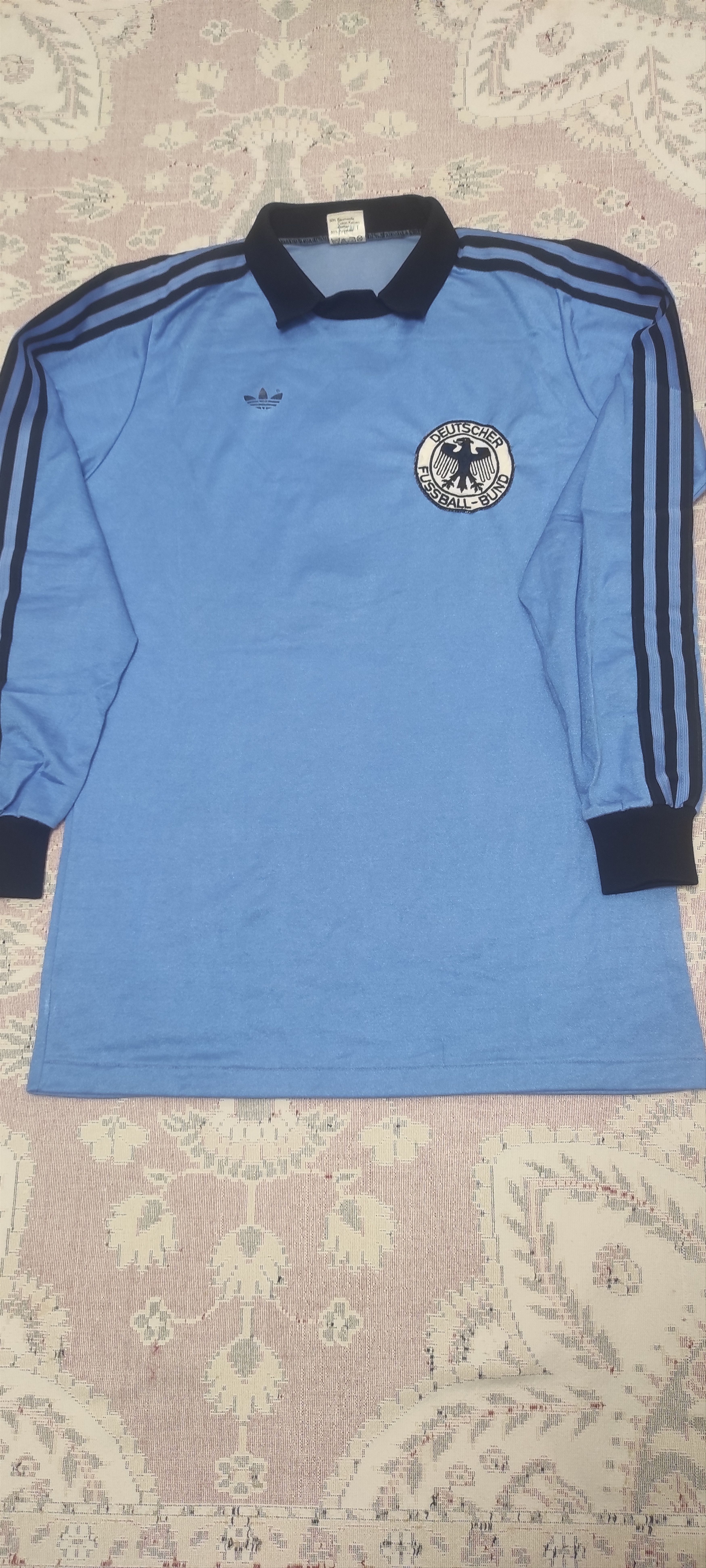 Adidas Germany Goalkeeper football shirt 1980 #1 LS Rare
