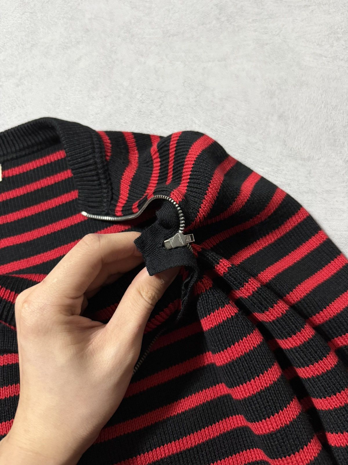Saint Laurent Paris Saint Laurent 15FW Double Zip Stripe Knit Size US M / EU 48-50 / 2 - 8 Thumbnail