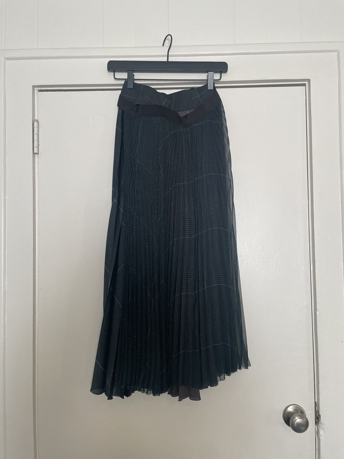 Sacai Sacai Patterned Pleated Skirt Size 24" / US 00 / IT 34 - 2 Thumbnail