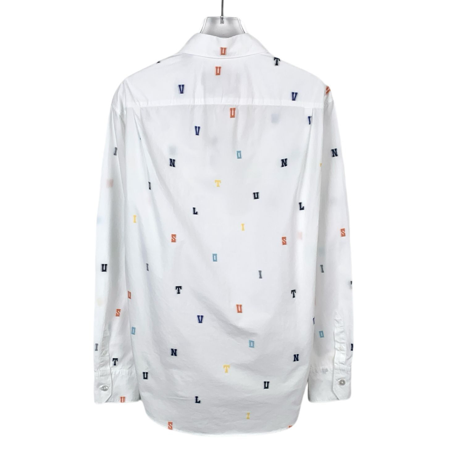 Louis Vuitton Louis Vuitton White Letter Embroidered Cotton Long-Sleeve Sh Size XS / US 0-2 / IT 36-38 - 10 Thumbnail