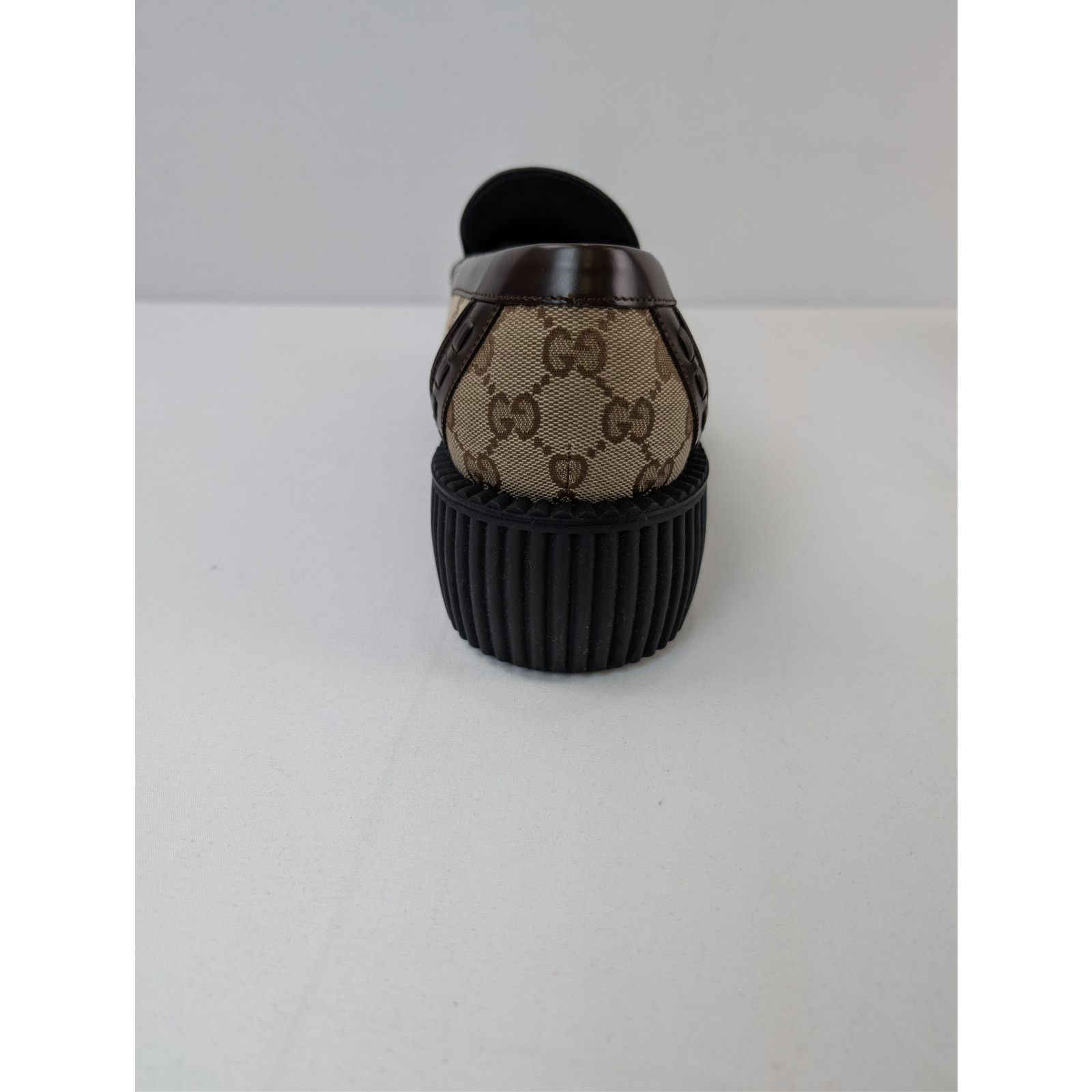 Gucci o1rshd1 GG canvas Moccasin Fabric Creeper Loafers Boots Size US 11 / EU 44 - 13 Thumbnail