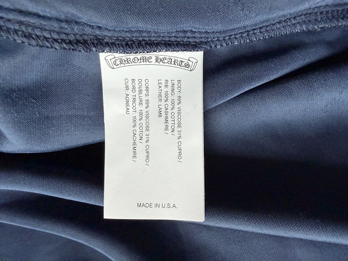 Chrome Hearts Chrome Hearts So It Goes Dark Navy Velour Jacket Sz XL Size US XL / EU 56 / 4 - 18 Thumbnail