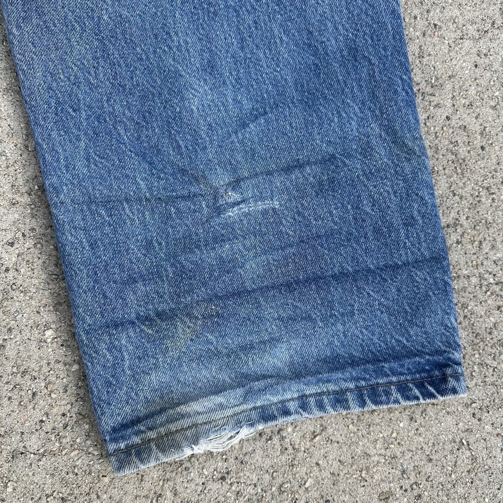 Carhartt Vintage Carhartt Faded Denim Double Knee Pants 38x34 Size US 38 / EU 54 - 7 Thumbnail