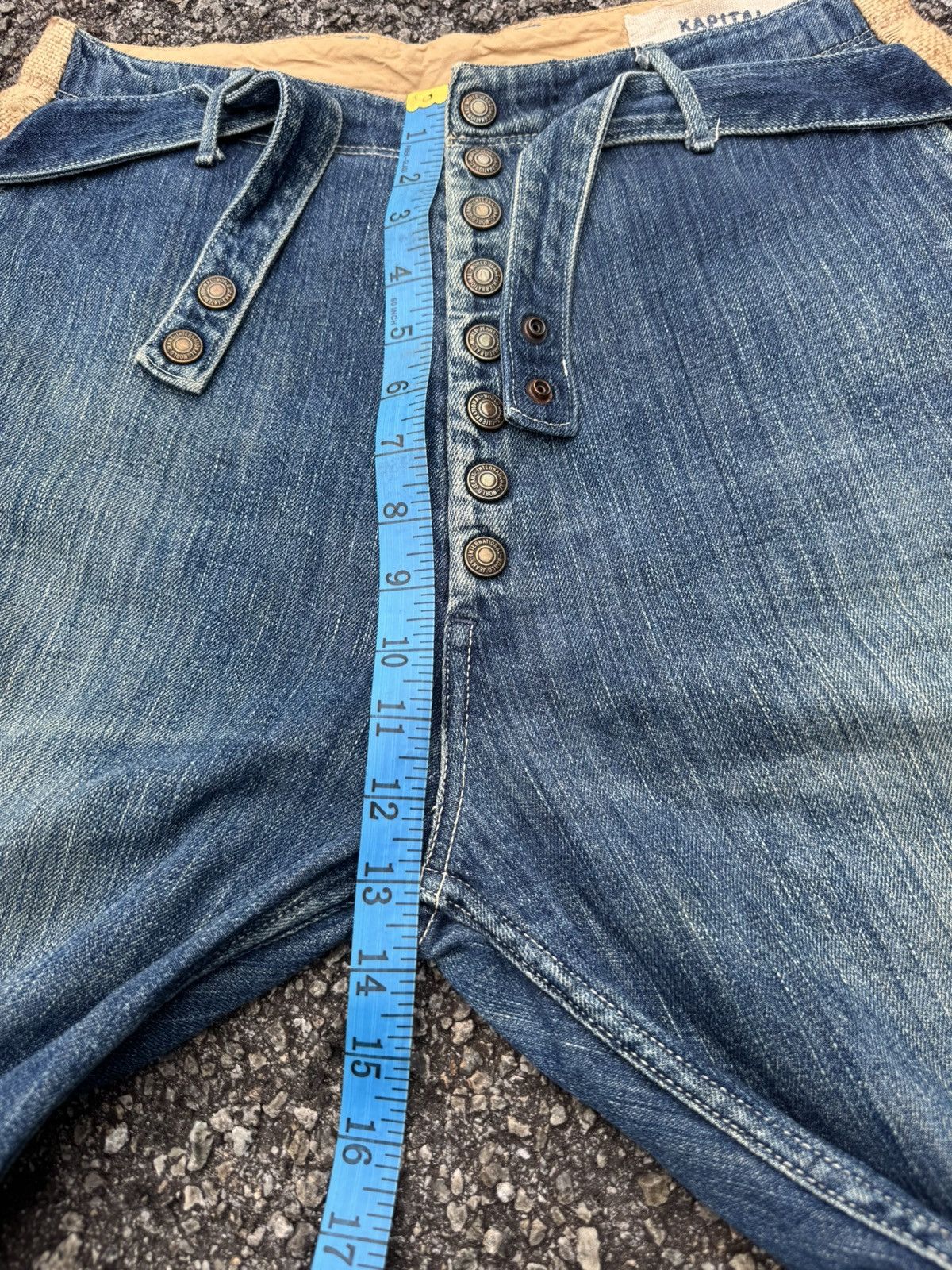 Kapital DESIGNER KIRO HIRATA KAPITAL HEMP CLASSIC DISTRESSED JEANS Size US 31 - 20 Thumbnail
