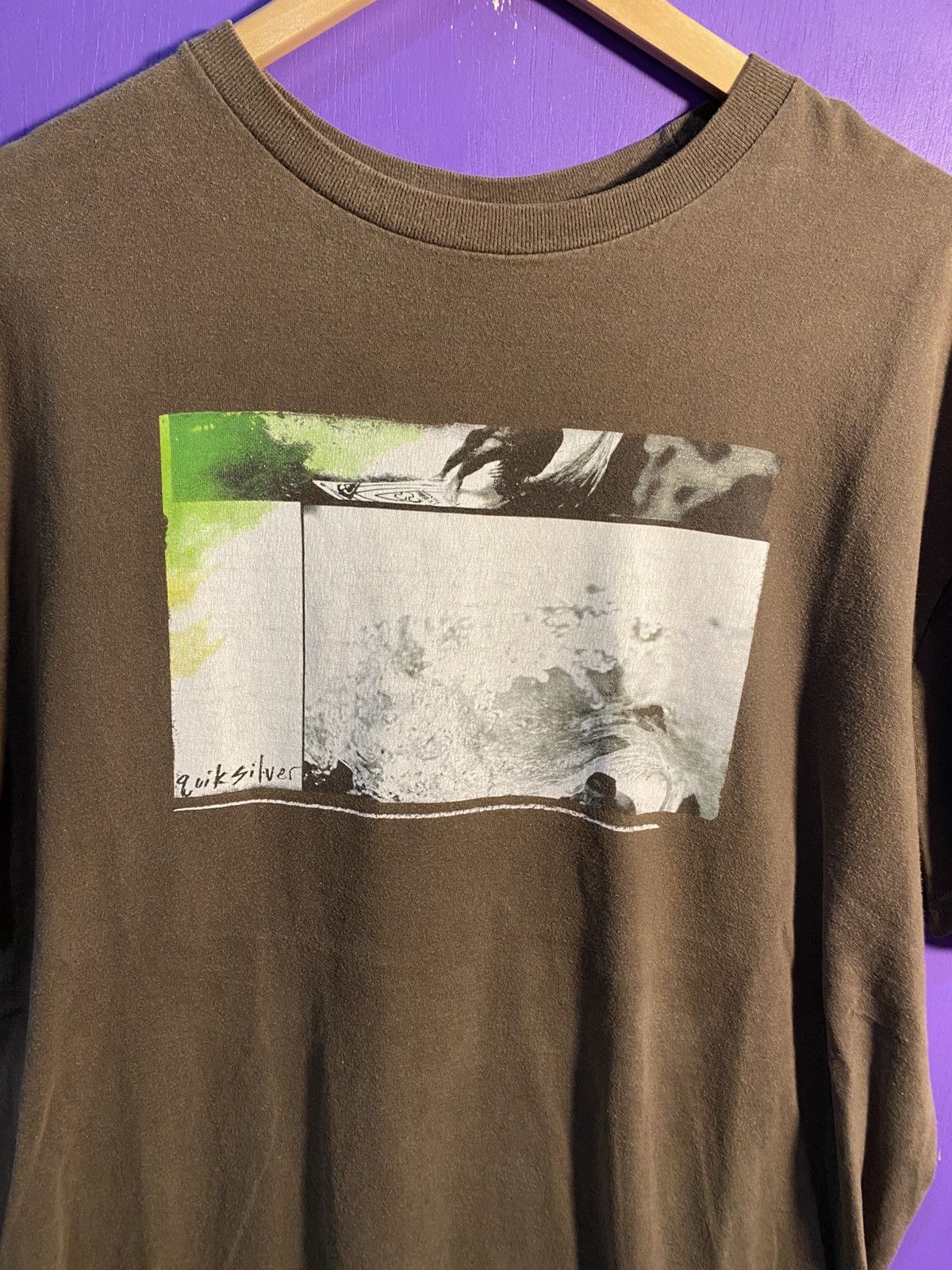 Quiksilver Vintage 00s Quiksilver surfing graphic t-shirt Size US XL / EU 56 / 4 - 3 Thumbnail