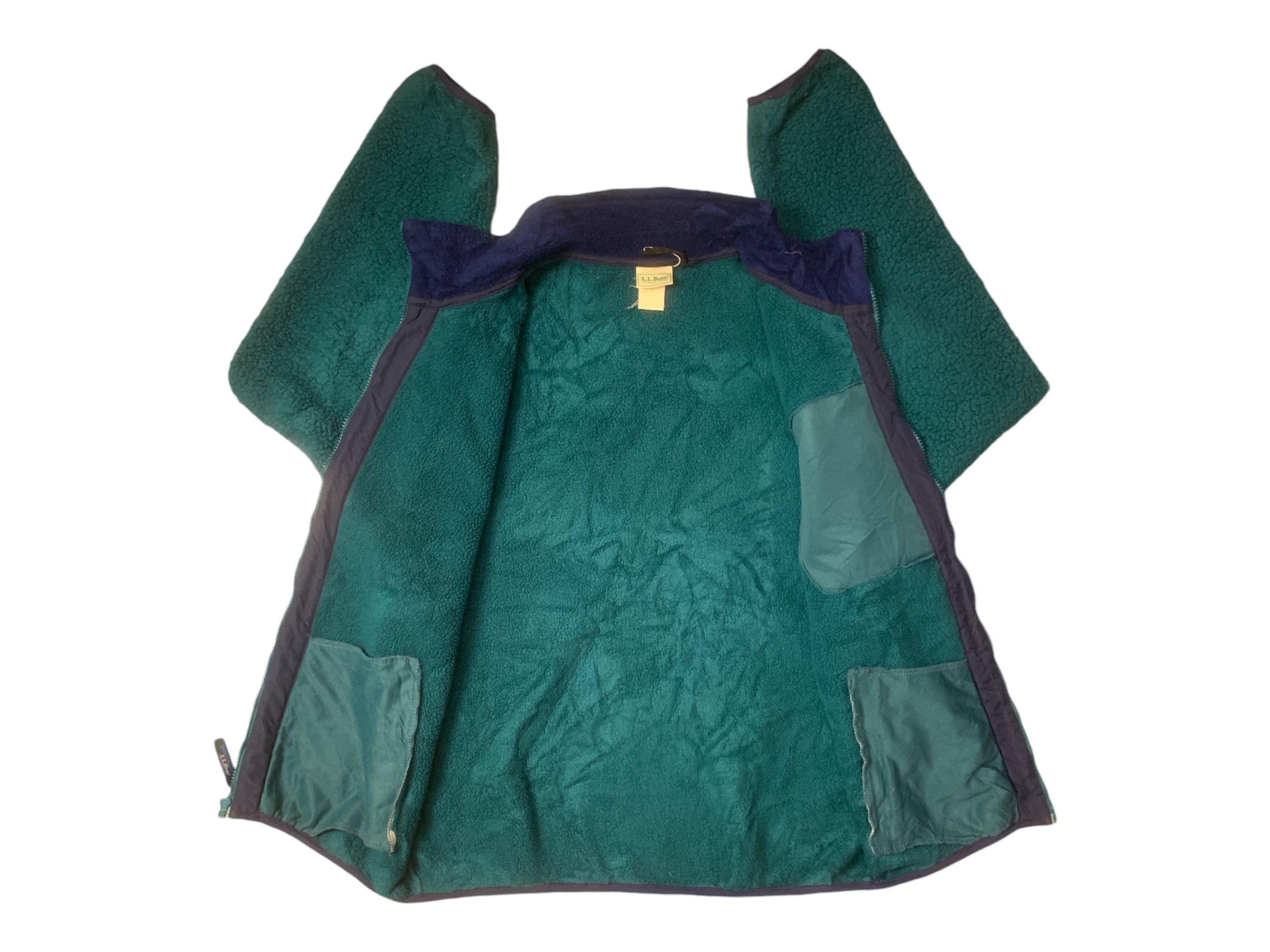 L.L. Bean × Vintage Rare Design Vintage L.L. Bean Freeport Maine Fleece Jackets Size US L / EU 52-54 / 3 - 3 Thumbnail