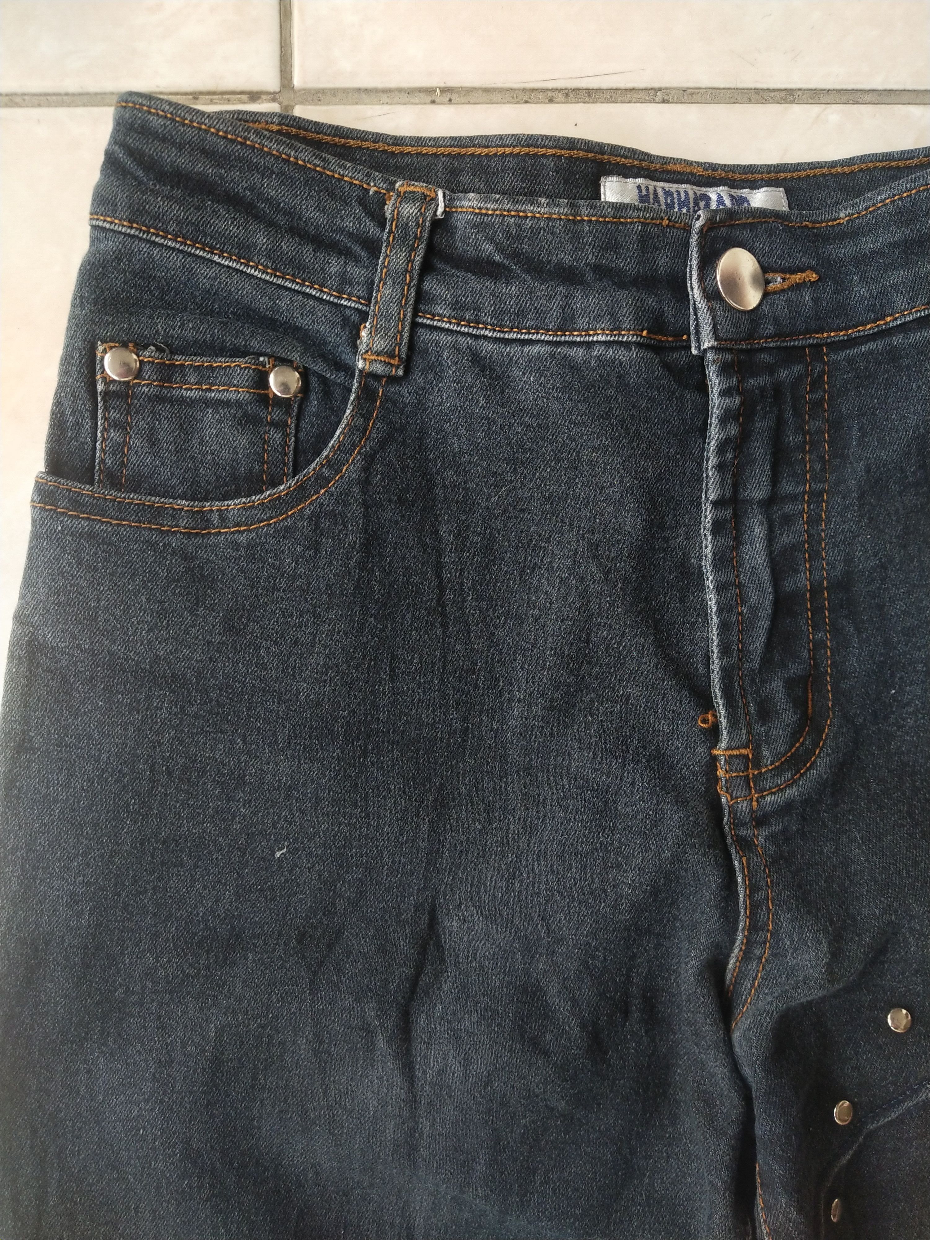 Hysteric Glamour Haphazard Jeans Workshop Studded Flare Denim Y2K Punk Japan Size US 26 / EU 42 - 4 Thumbnail