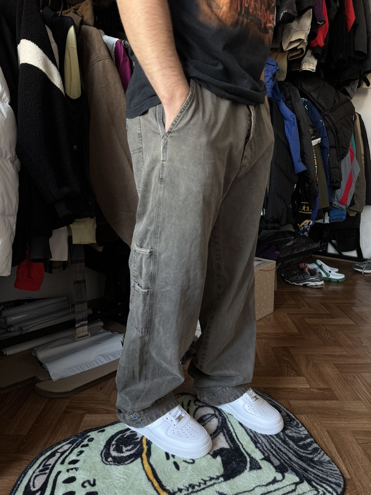 Diesel × Vintage ‼️Diesel 00s Avant-Garde denim pants cargo jeans Size US 35 - 7 Thumbnail