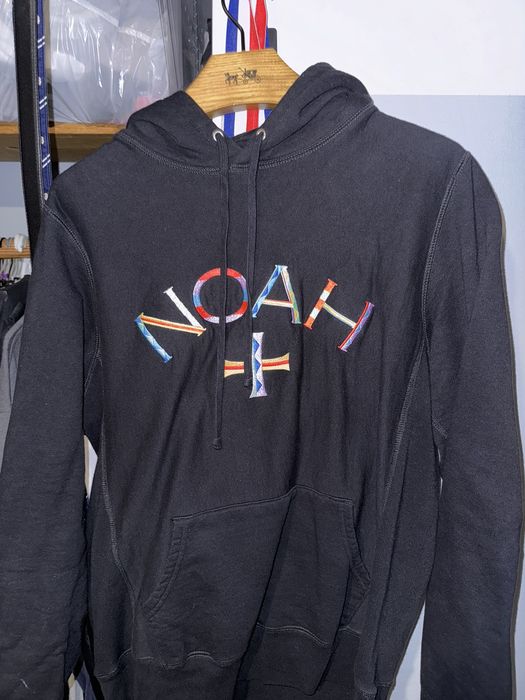 Noah Noah Embroidered Core Logo Summer Hoodie Grailed