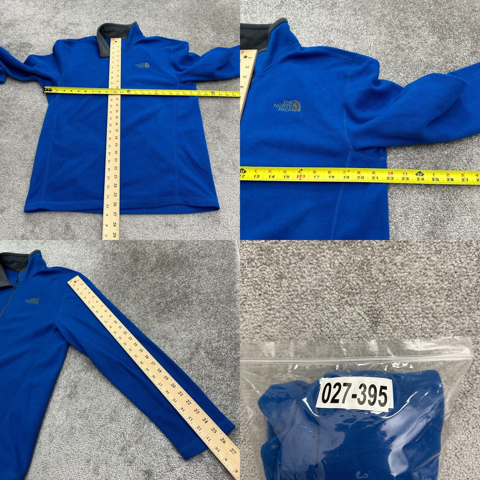 The North Face The North Face Glacier Fleece Jacket Mens Large Blue 1/4 Zip Mock Neck Pullover Size US L / EU 52-54 / 3 - 8 Thumbnail