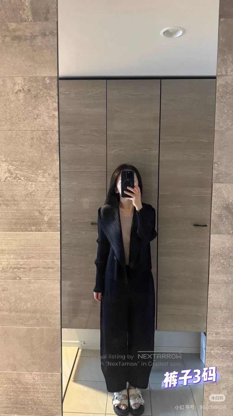 Issey Miyake Issey Miyake size:3 Irregular Pants, Black Size 31" - 7 Thumbnail