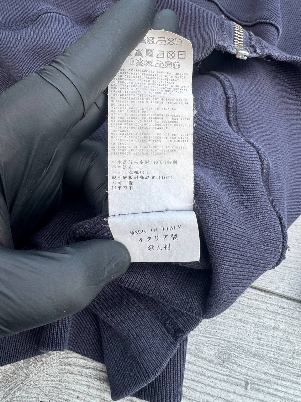 Stone Island Vintage Stone Island Navy knit faded full zip sweater Size US XL / EU 56 / 4 - 5 Thumbnail
