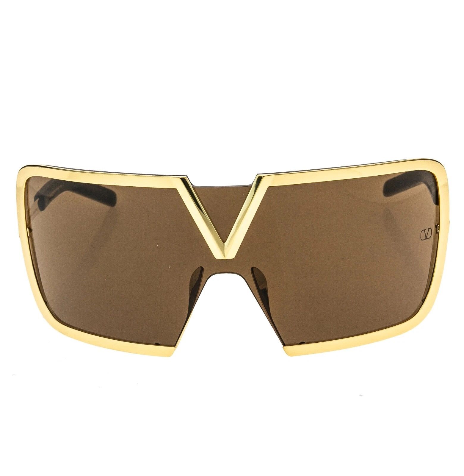 Valentino VALENTINO V Romask VLS120 Gold Titanium Brown Mask VLS 120B Size ONE SIZE - 5 Thumbnail