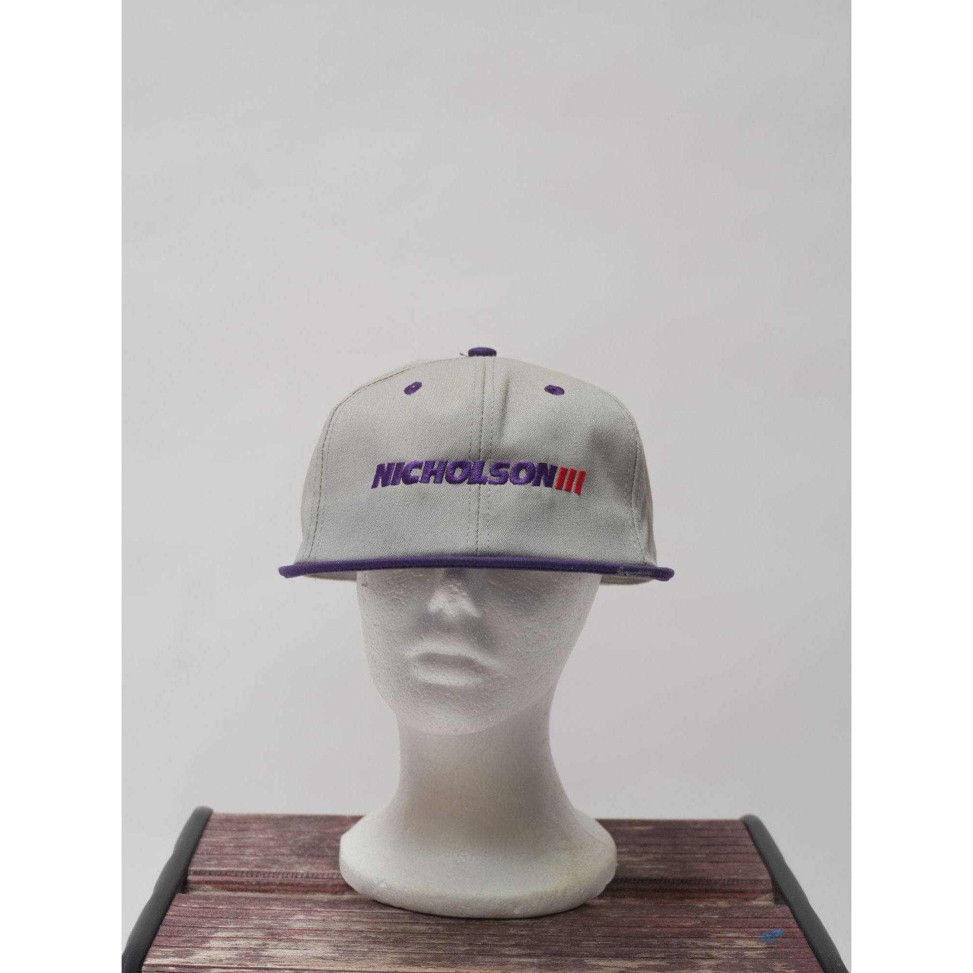 Other Vintage Nicholson 3 Purple & Gray Hat Size ONE SIZE - 2 Thumbnail