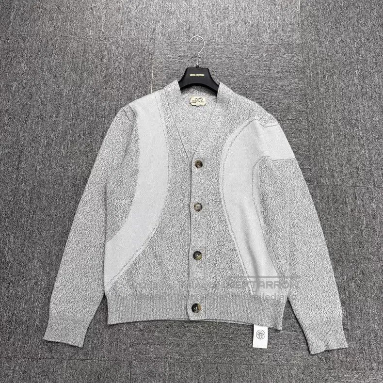 Hermes Hermes SS25 Wool Knit Cardigan Size US L / EU 52-54 / 3 - 1 Thumbnail