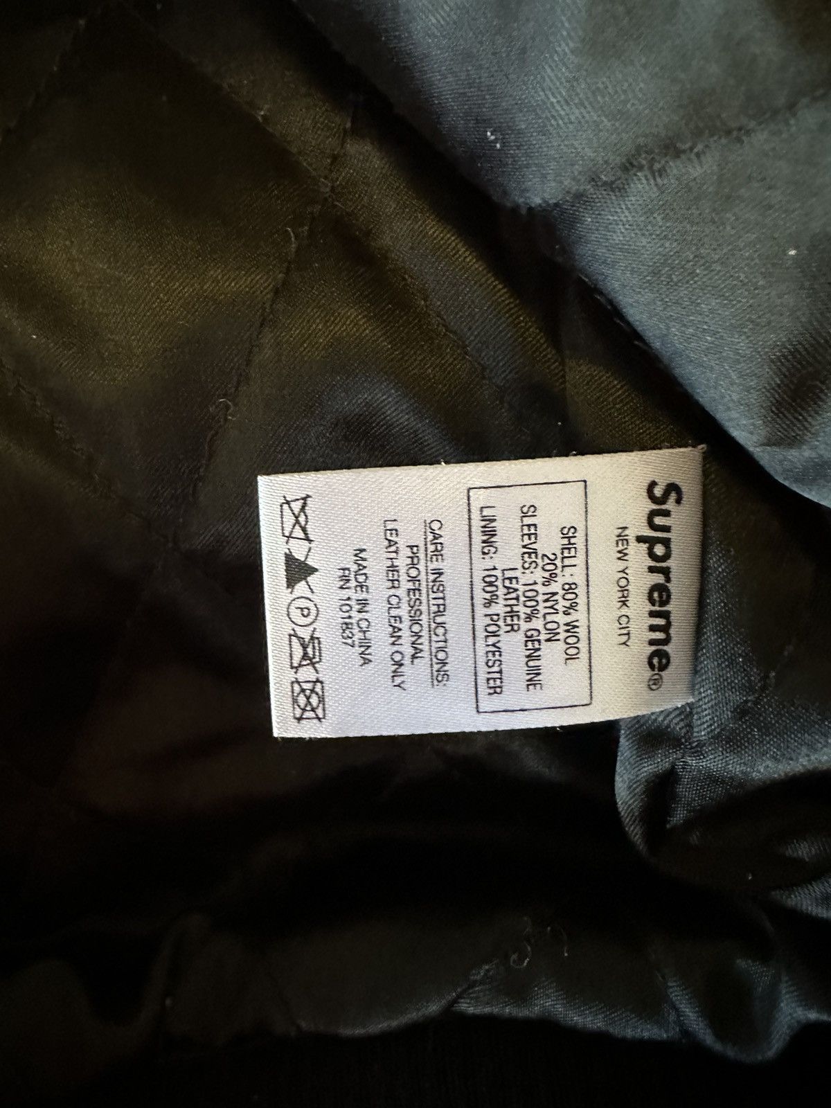 Supreme Supreme Motion Logo Varsity Jacket Black Size Medium Size US M / EU 48-50 / 2 - 4 Thumbnail