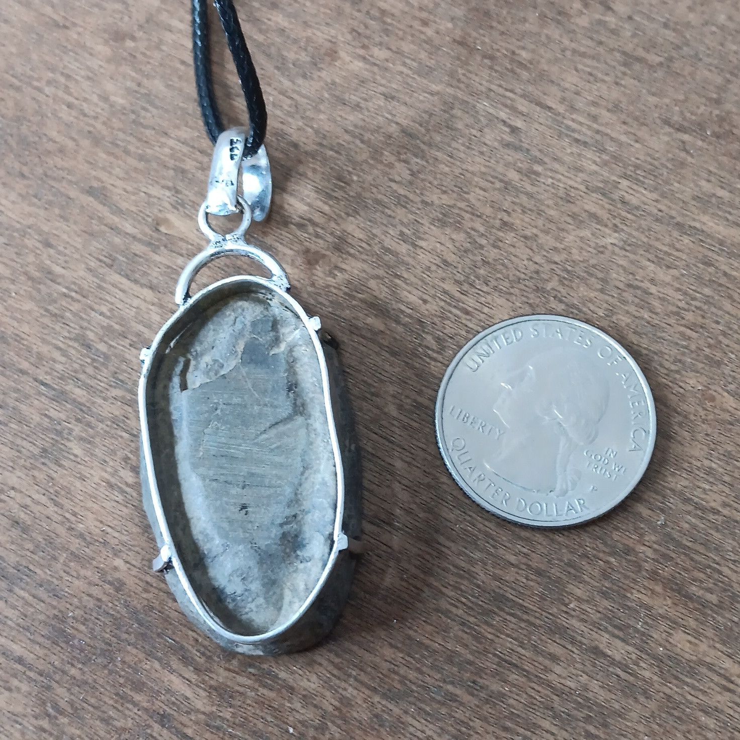 Other Mud Crack Fossil Septarian gemstone pendant necklace Size ONE SIZE - 2 Thumbnail
