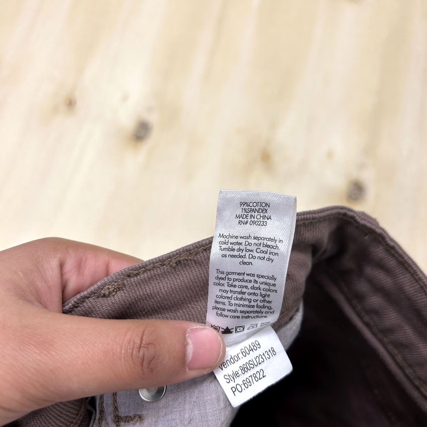Pacsun PacSun Womens Slim Flare Jeans 23 Medium Wash Brown Distressed Fringe Denim Size 40" / US 18 - 6 Thumbnail