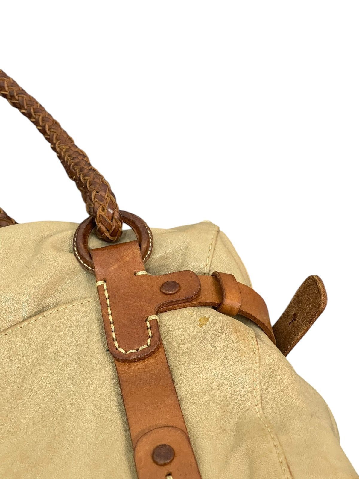 Genuine Leather Full Leather Patina Genten Japan Hand Bag 1🟩8 Size ONE SIZE - 18 Thumbnail