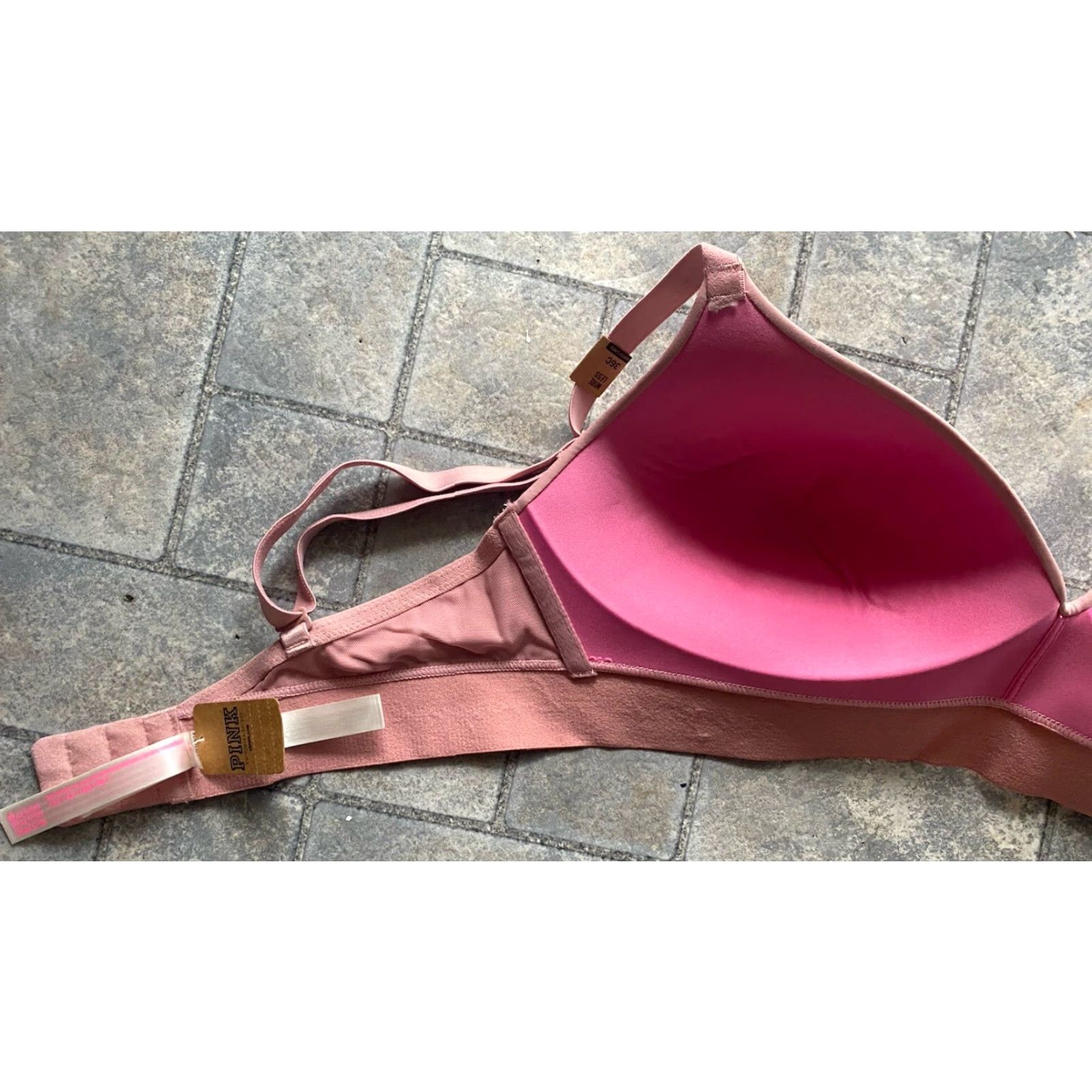Victoria's Secret Victoria's Secret Pink Bra 36C Wireless Coral Pink NWT Wear Everywhere Womens Size ONE SIZE - 3 Thumbnail