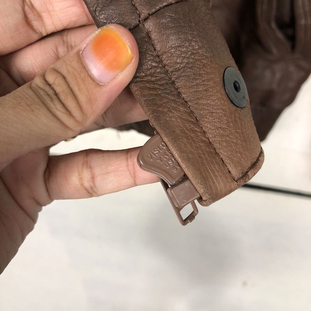 Japanese Brand Vintage Fly Bomber Leather Jacket Remy Blanket Issey Miyake Size US M / EU 48-50 / 2 - 18 Thumbnail