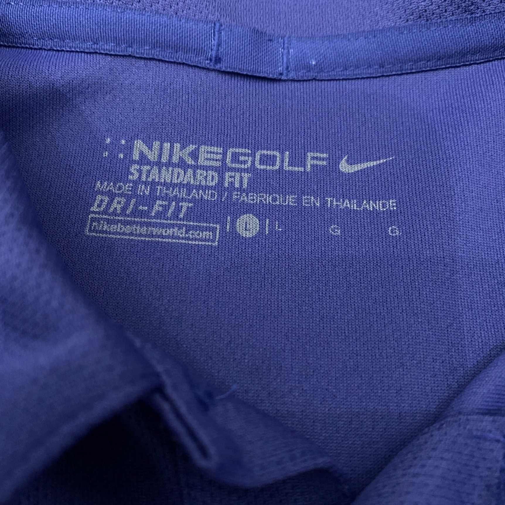 Nike NIKE GOLF Dri Fit Standard Fit SHIRT Polo Mens L White Size US L / EU 52-54 / 3 - 2 Thumbnail