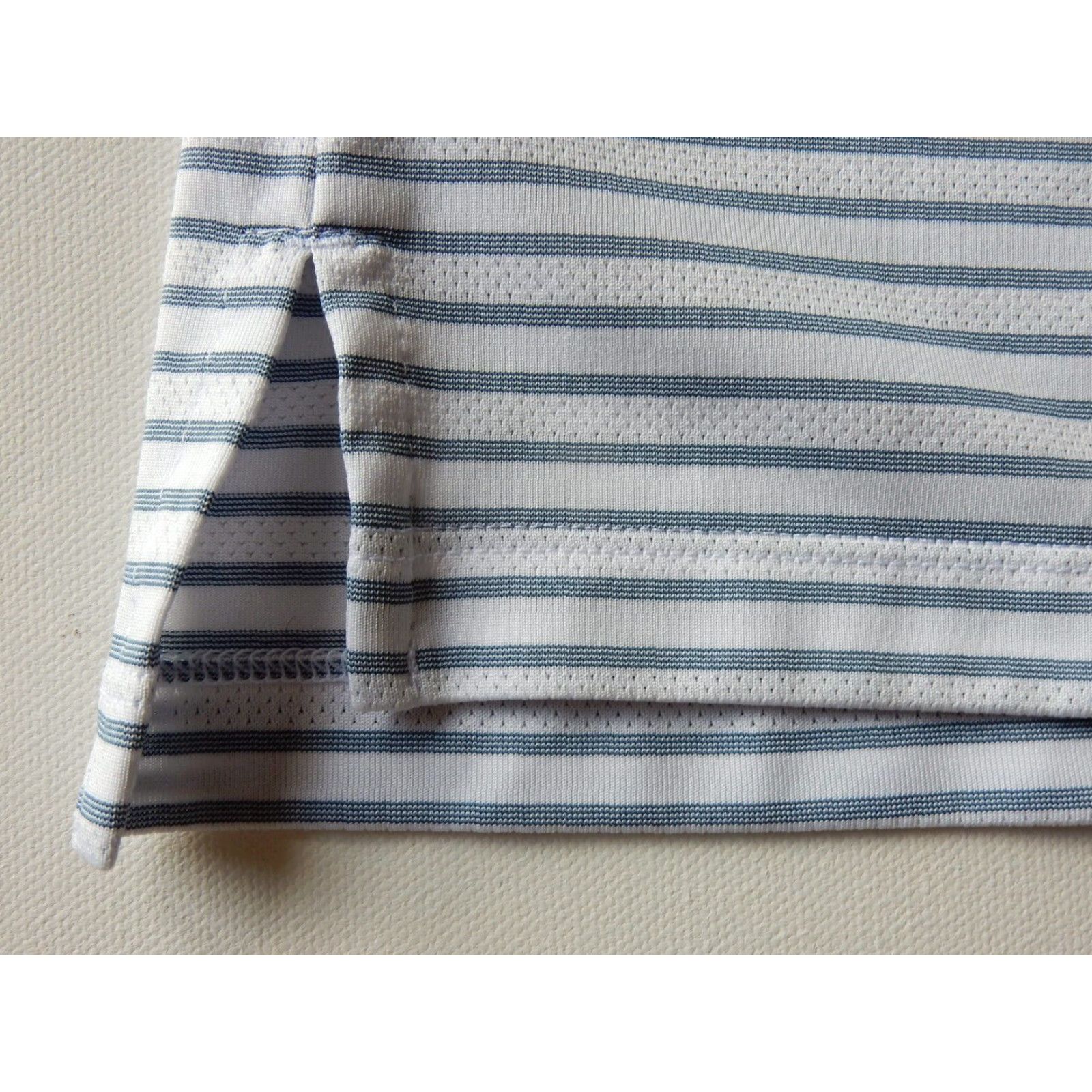 Adidas Adidas Polo Shirt Mens M Rocky Point Striped Short Sleeve Blue Size US M / EU 48-50 / 2 - 2 Thumbnail