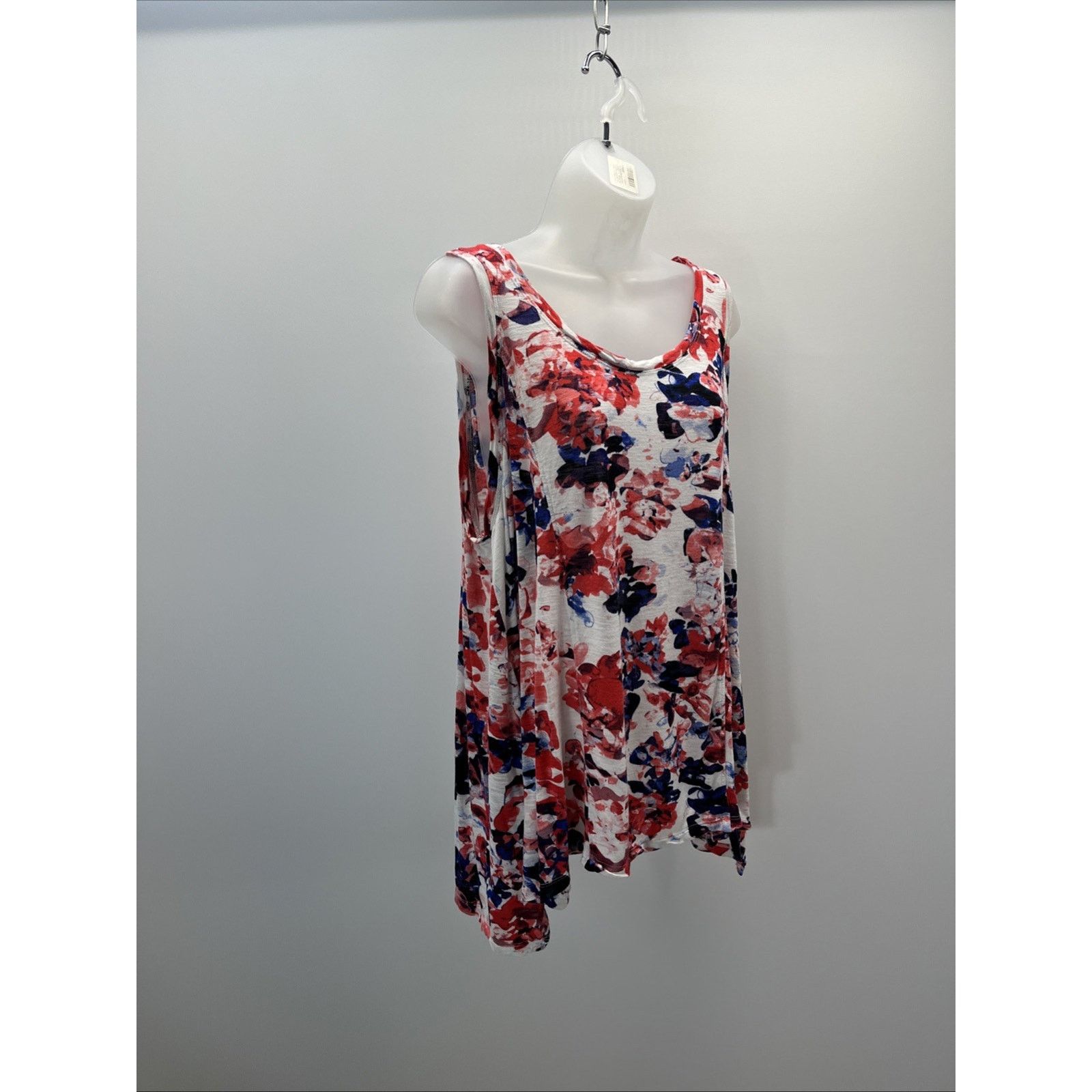 Other Womens kenar white floral tank top sz 2X Size XXL / US 16-18 / IT 52-54 - 2 Thumbnail