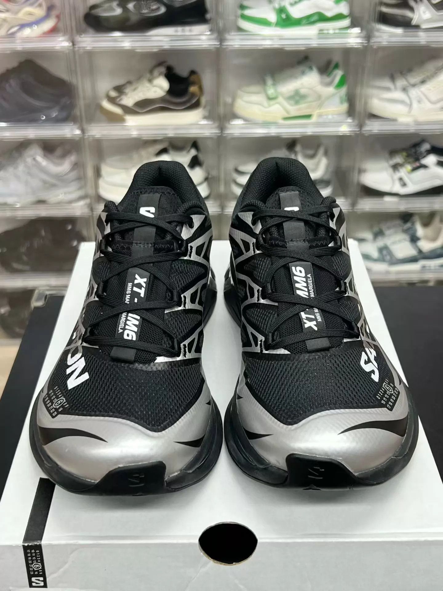 MM6 MM6 x Salomon XT-6 Black Silver 43 Rare Vintage Size US 10 / EU 43 - 2 Thumbnail
