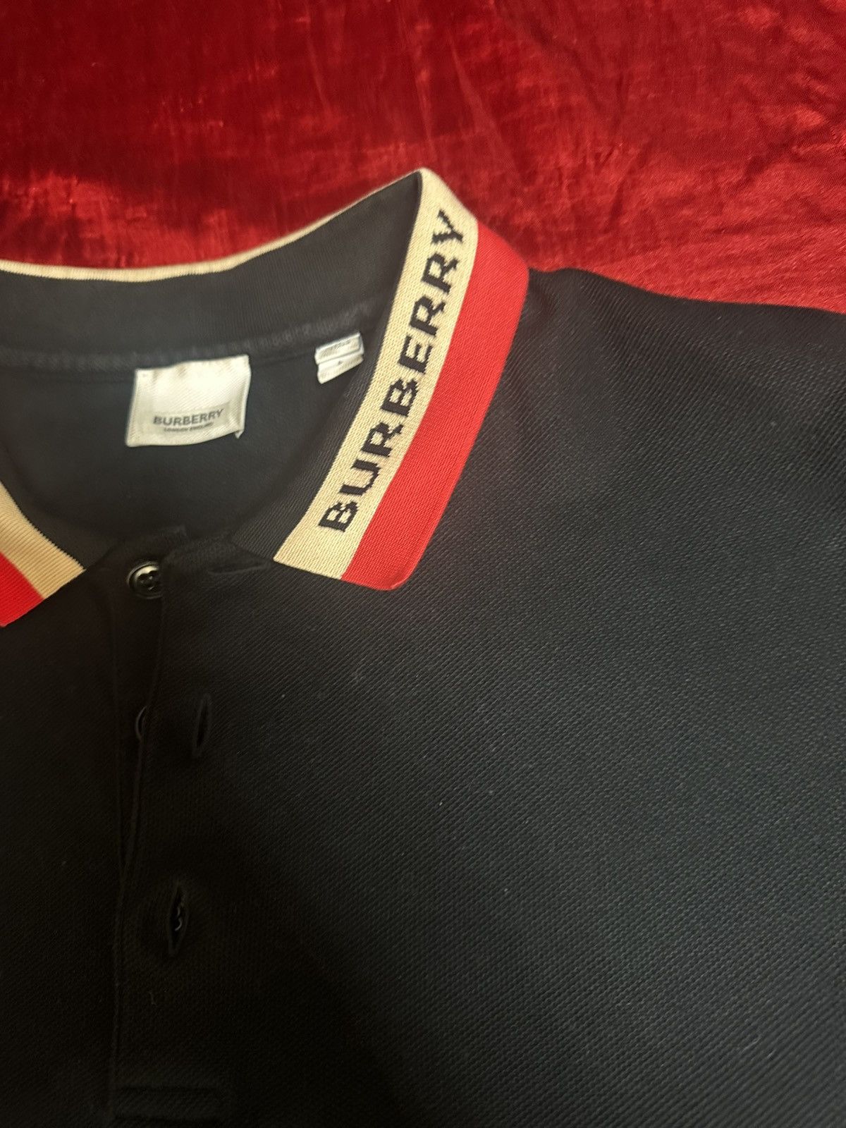 Burberry × Designer Burberry Polo Shirt Size US L / EU 52-54 / 3 - 2 Thumbnail