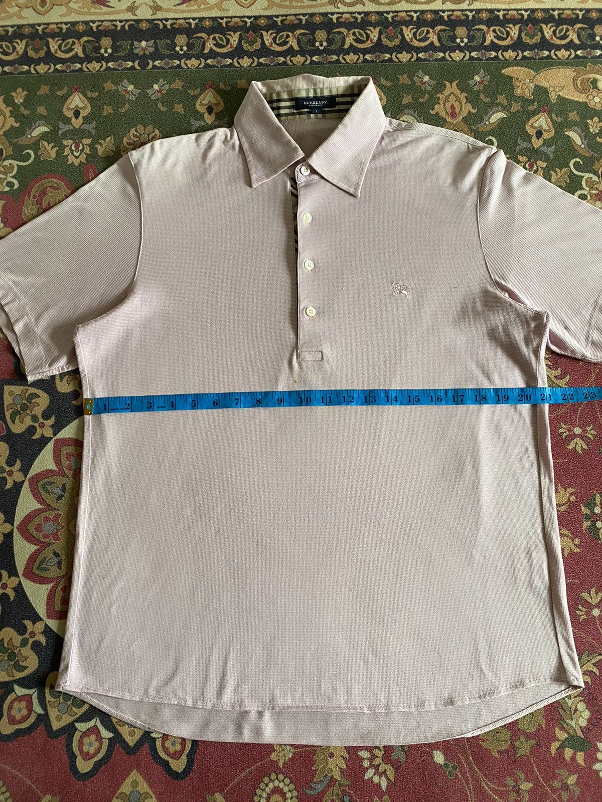 Burberry × Designer 🔥Burberry Small Logo Nice Design Polo Tee Size US L / EU 52-54 / 3 - 11 Thumbnail