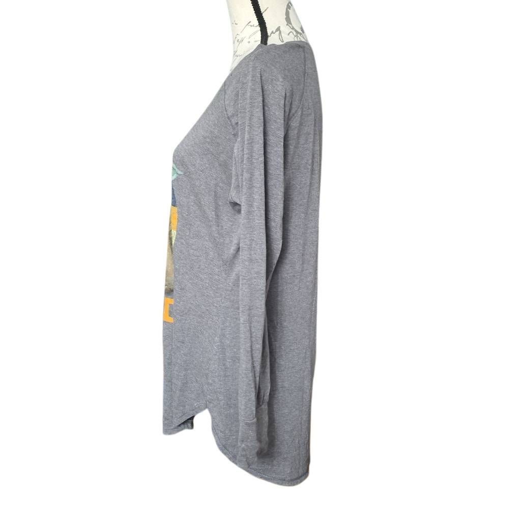 Star Wars Star Wars Women's Size XL Gray The Child Long Sleeve T-Shirt Size XL / US 12-14 / IT 48-50 - 4 Thumbnail