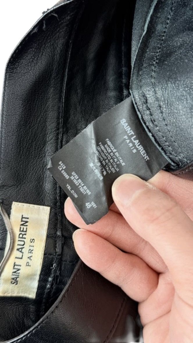 Saint Laurent Paris *rare* 14SS Saint Laurent Paris Studded Leather Pants Size US 29 - 6 Thumbnail