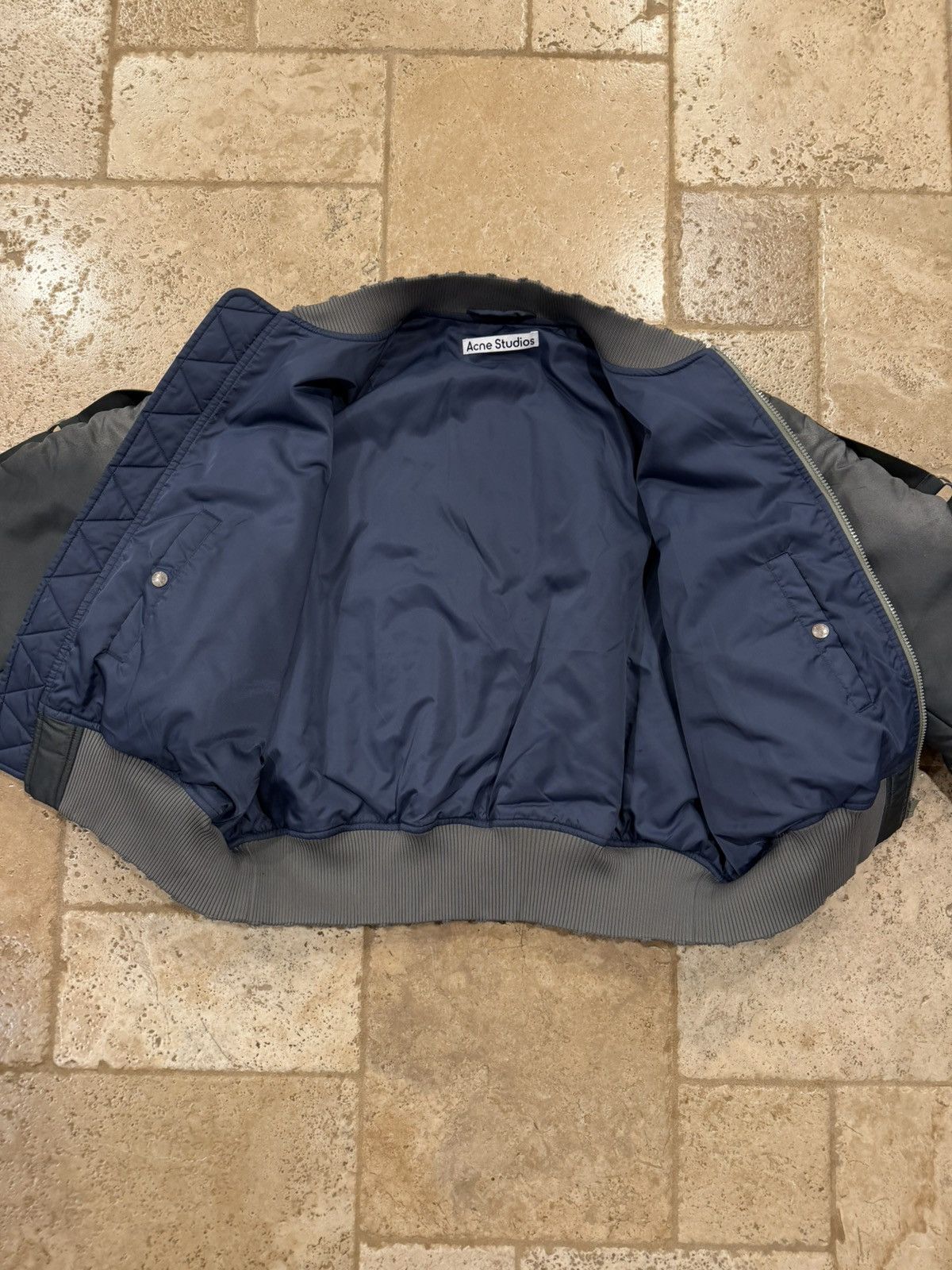 Acne Studios Acnes Studios Olana Distressed Wash Green Bondage Bomber Size US M / EU 48-50 / 2 - 12 Thumbnail