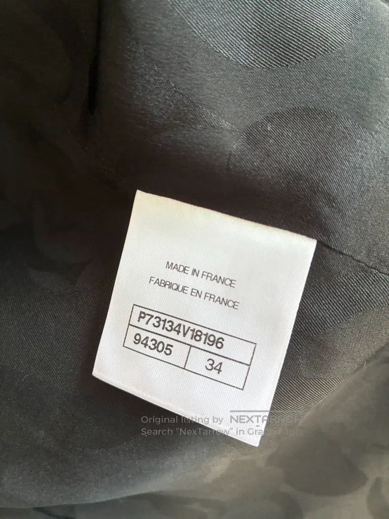Chanel Chanel 22A black round-neck sequin embroidered two-pocket Size XXS / US 00 / IT 34 - 6 Thumbnail