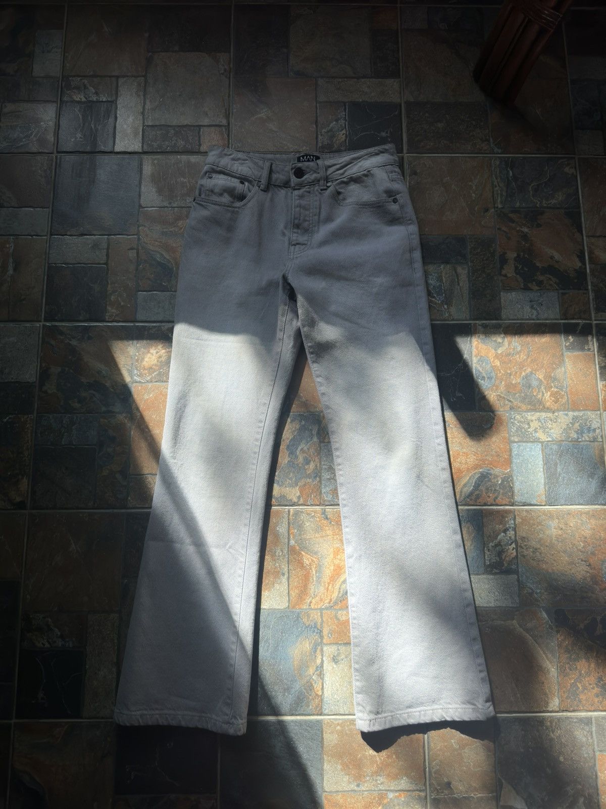 Other Grey Flared Jeans Size US 28 / EU 44 - 1 Thumbnail