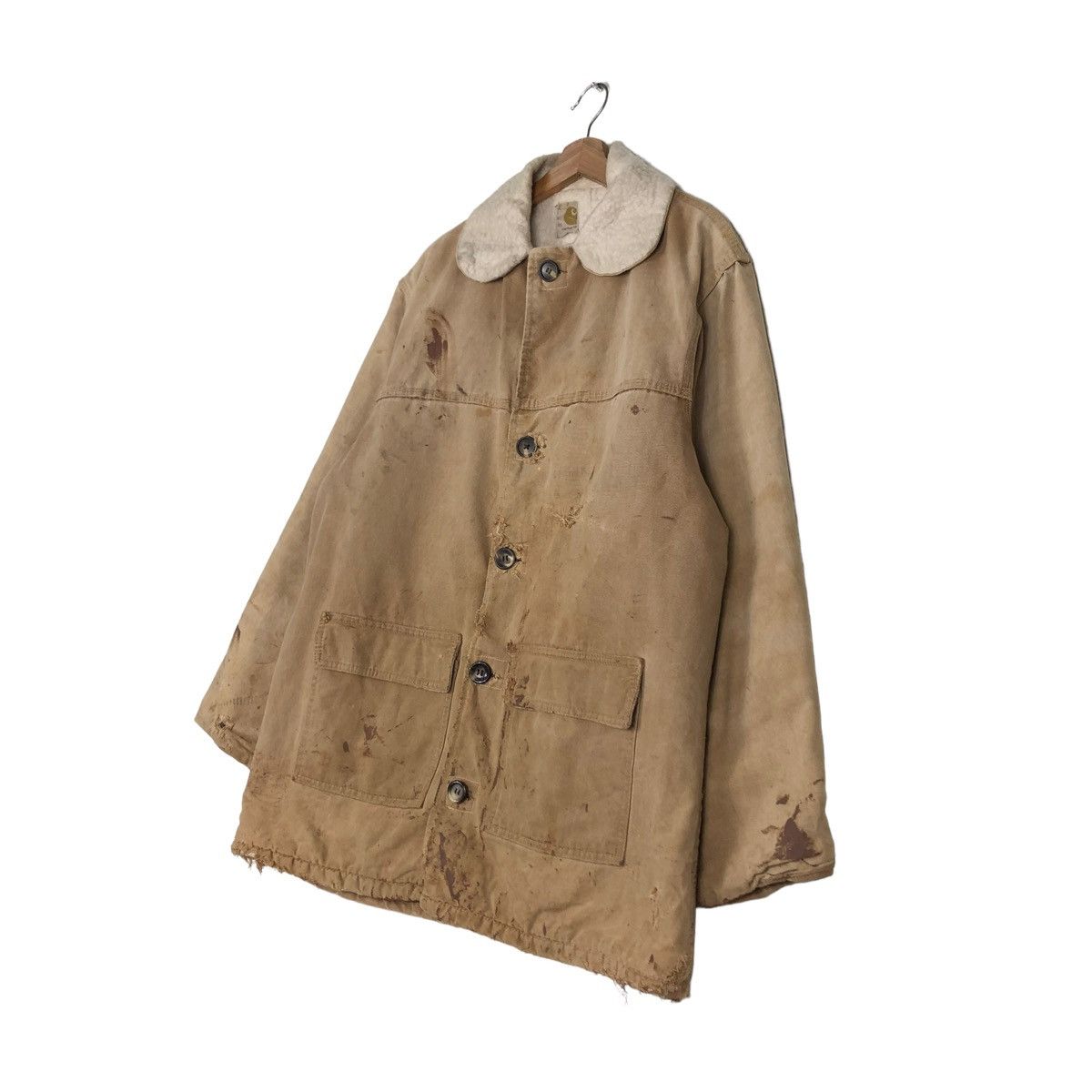 Carhartt 🔥VINTAGE 60’s CARHARTT CHORE WORK JACKET RUSTY WORN Size US M / EU 48-50 / 2 - 2 Thumbnail