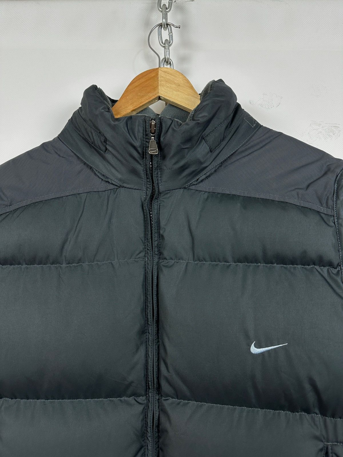 Nike 00s Vintage Nike Grey Down Puffer Vest Size US XL / EU 56 / 4 - 12 Thumbnail